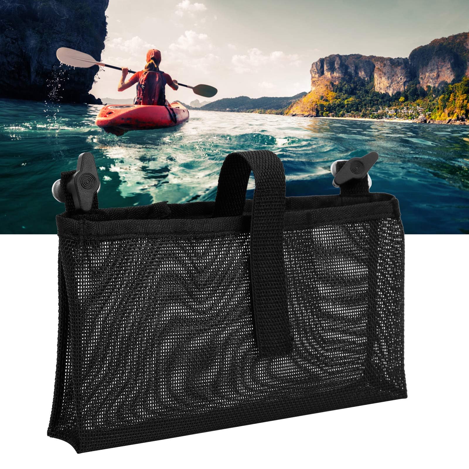Alomejor Bolsa de Malla para Barco y Kayak - Organizador de Almacenamiento Impermeable en Nailon para Yate, Canoa, Accesorios Náuticos, Equipo Marino (Diseño Duradero, Fácil Transporte)