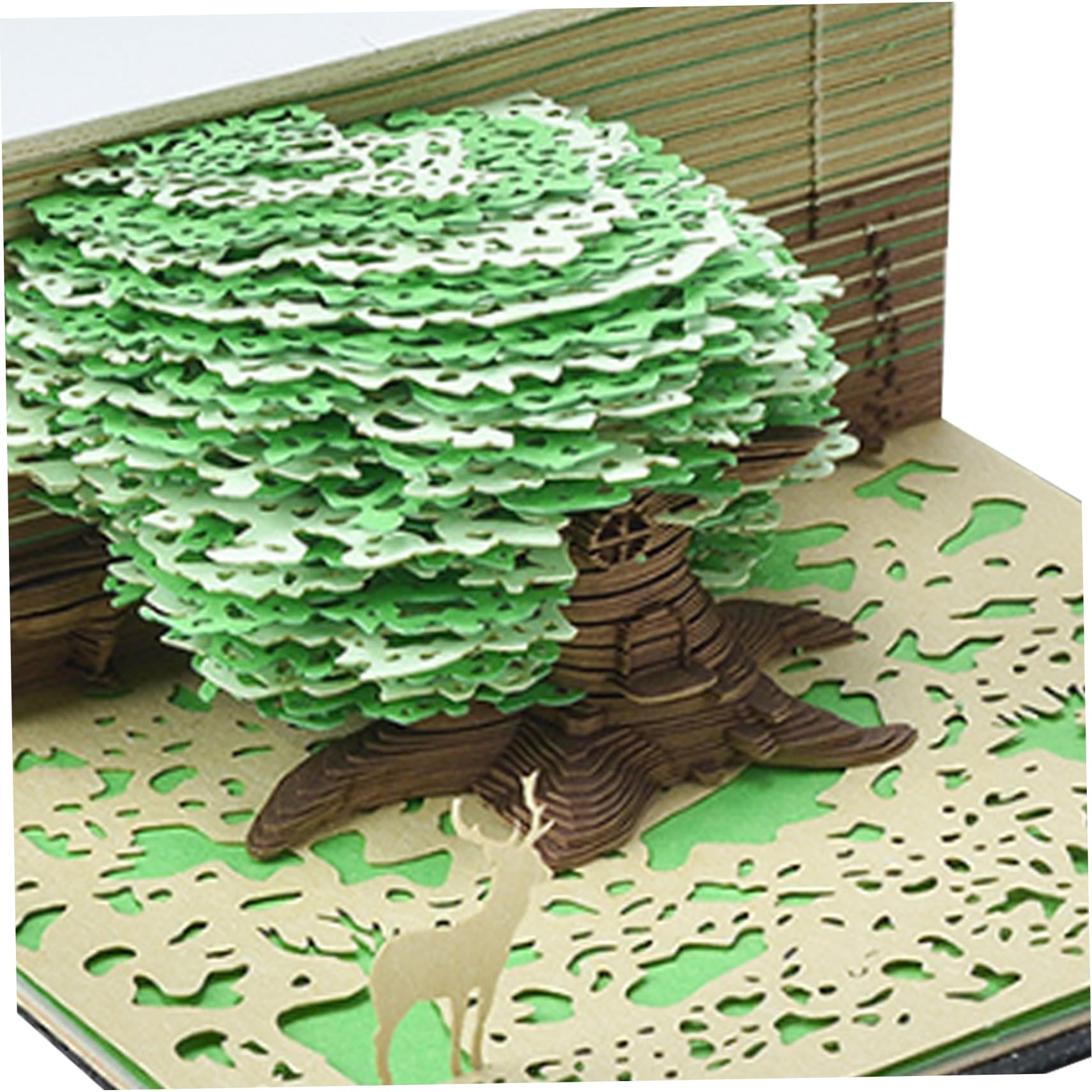 3D Kladblok Boomhut 3D Kalender 2024 3D Memo Pad Blok