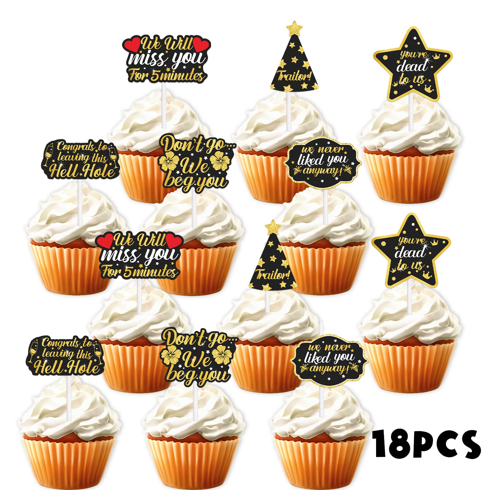 amazon-com-18pcs-gold-glitter-dessert-cupcake-topper-we-will-miss-you-don-t-go-we-beg-you-theme-decor-supplies-men-woman-coworker-funny-retirement-going-away-party-supplies-grocery-gourmet for Free Printable Farewell Cupcake Toppers Amazon.com: 18pcs Gold Glitter Dessert Cupcake Topper We Will Miss You Don't Go We Beg You Theme Decor Supplies Men Woman Coworker Funny Retirement Going Away Party Supplies : Grocery & Gourmet for Free Printable Farewell Cupcake Toppers