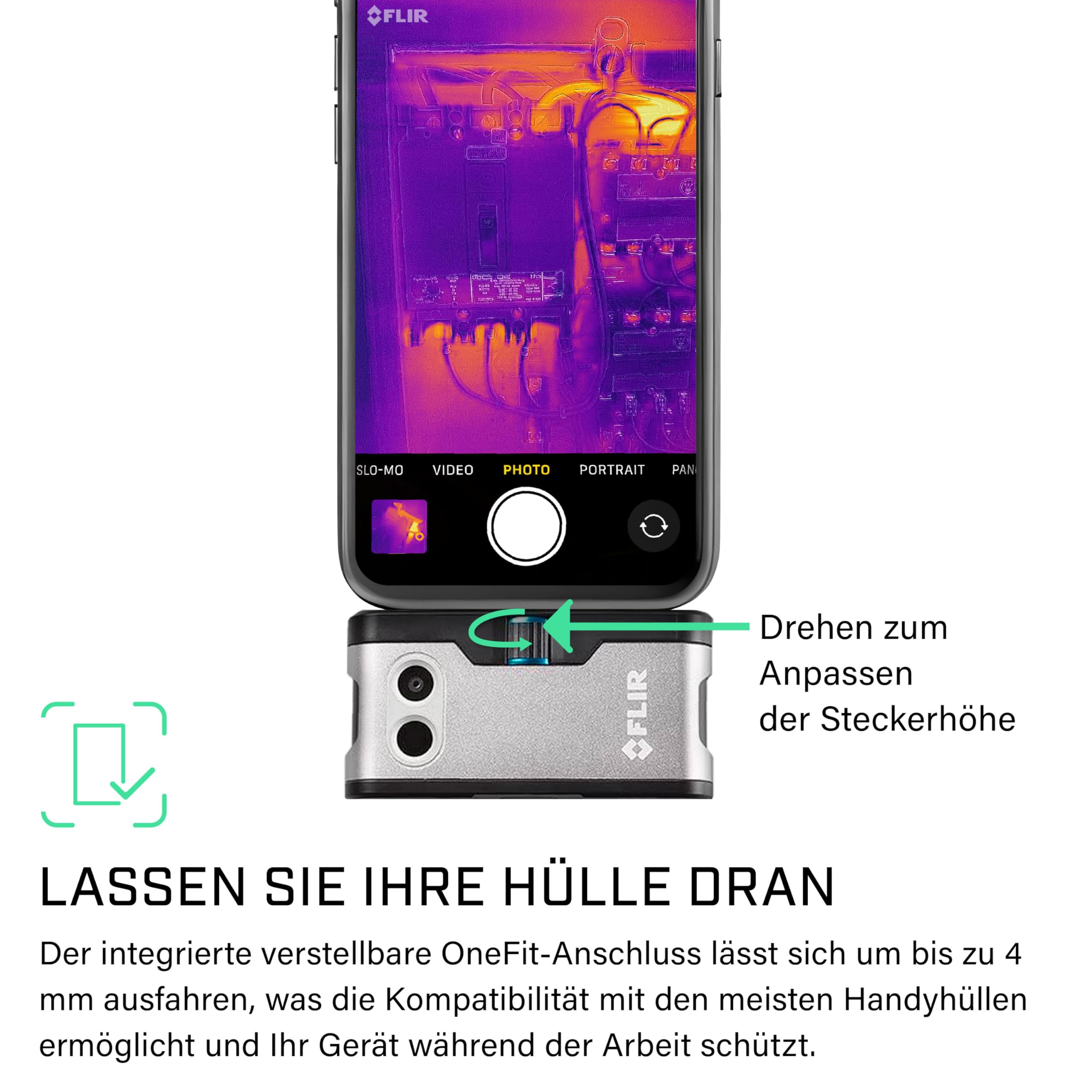 FLIR ONE Gen 3 - Wärmebildkamera für Android-Smartphones (USB-C): Einsatz für Hausinspektionen, Heizungs-, Lüftungs- und Klimatechnik, Automobil- und Maschinenbau und mehr