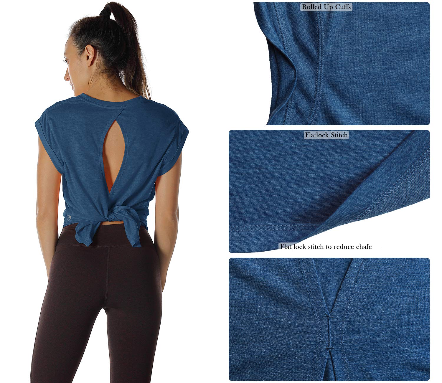 icyzone Damen Workout Sport Tanktop