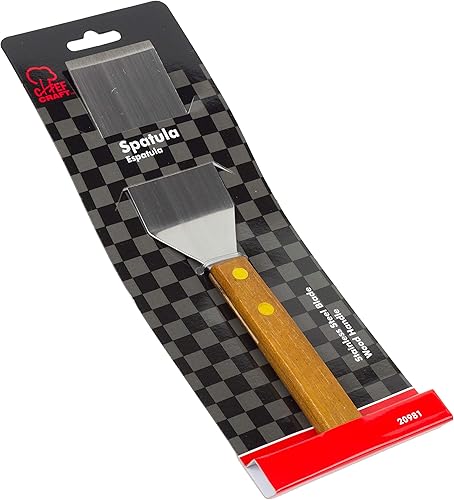 Miniatura 8 de Chef Craft Espátula de galletas sólida, mango de madera, 8 pulgadas, natural