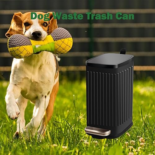 Miniatura 5 de Small Bathroom Trash Can with Lid Soft Close Odor Filter&Step Pedal, 5.5L1.5 Gal Stainless Steel Outdoor Dog Poop Garbage Can Inner Bucket,Slim