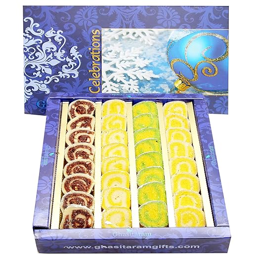 Ghasitaram Gifts Diwali Gifts Diwali Sweets - Assorted Moons Box, 800g