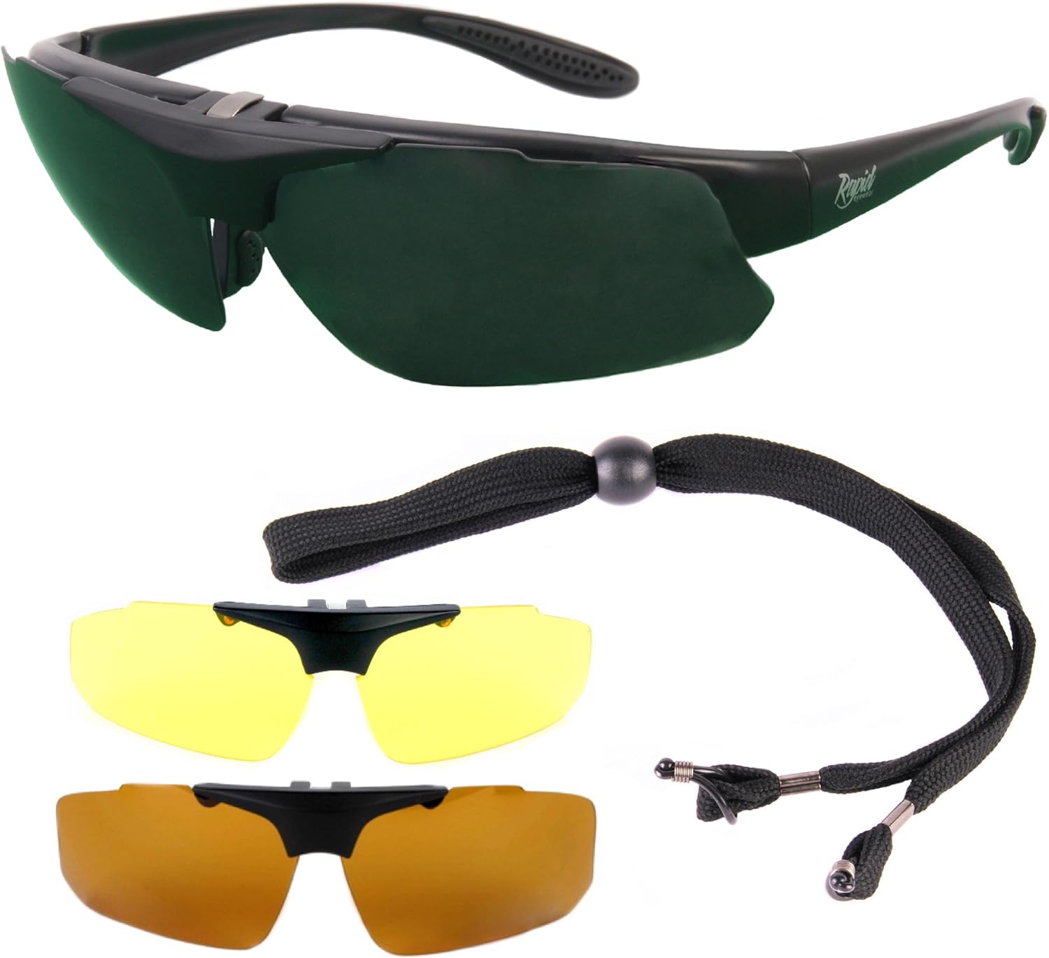 Amazon Rapid Eyewear Black Rx GOLF SUNGLASSES Frame For  Amazon Rapid Eyewear Black Rx GOLF SUNGLASSES Frame For