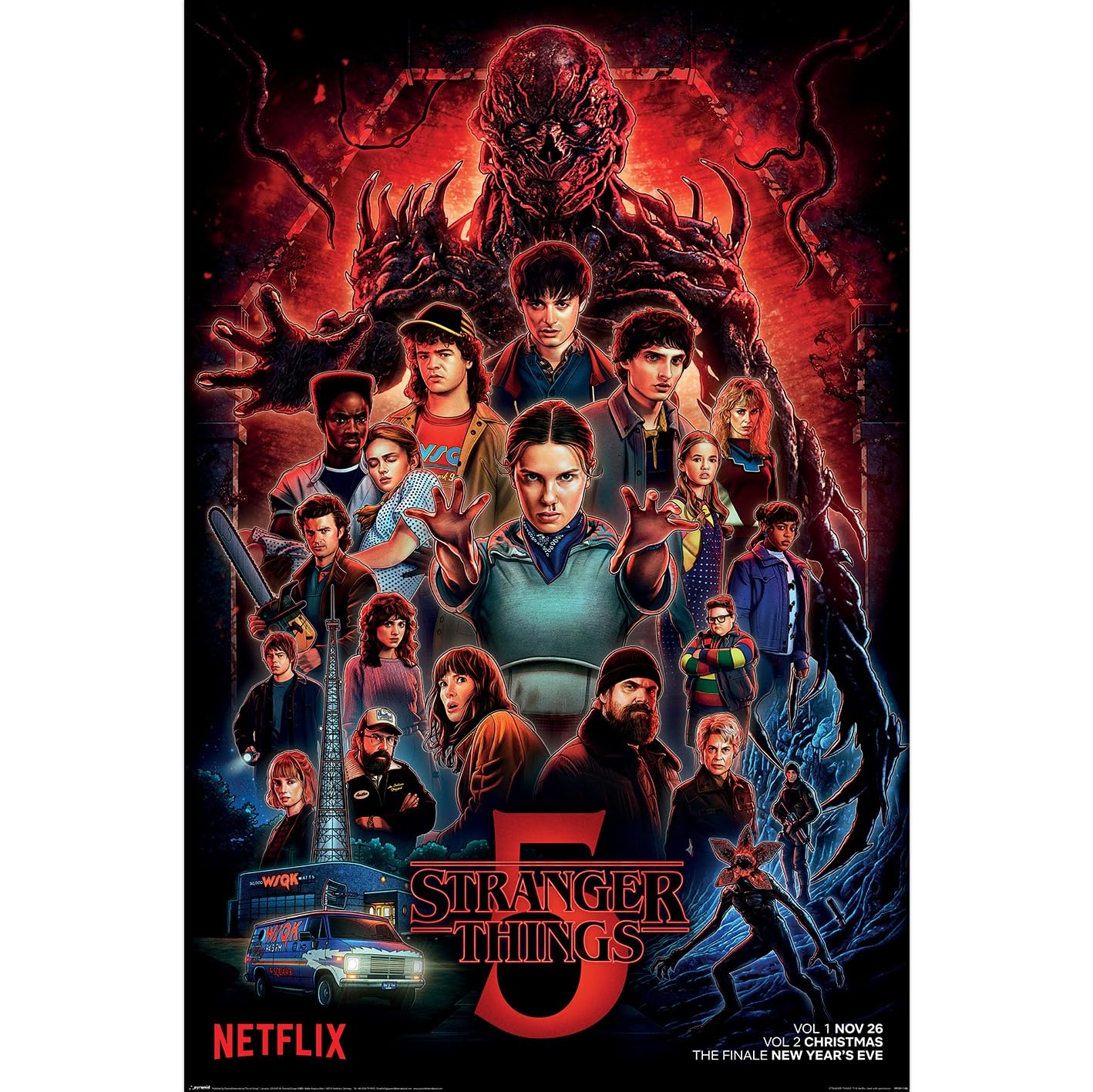 Stranger Things Poster - Season 5 Cast Montage - 61 x 91.5cm Maxi Poster