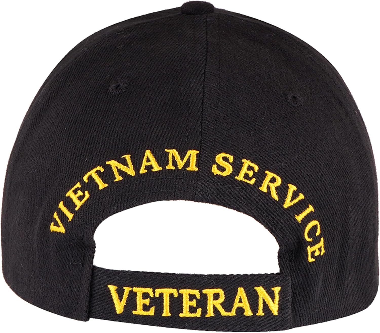 Trendy Zone 21 Vietnam Service Veteran Military Cap | Proudly Served Vietnam War Veteran | Adjustable Strap Baseball Cap | 100% Cotton Hat for Men and Women | Black Colo - Image 3