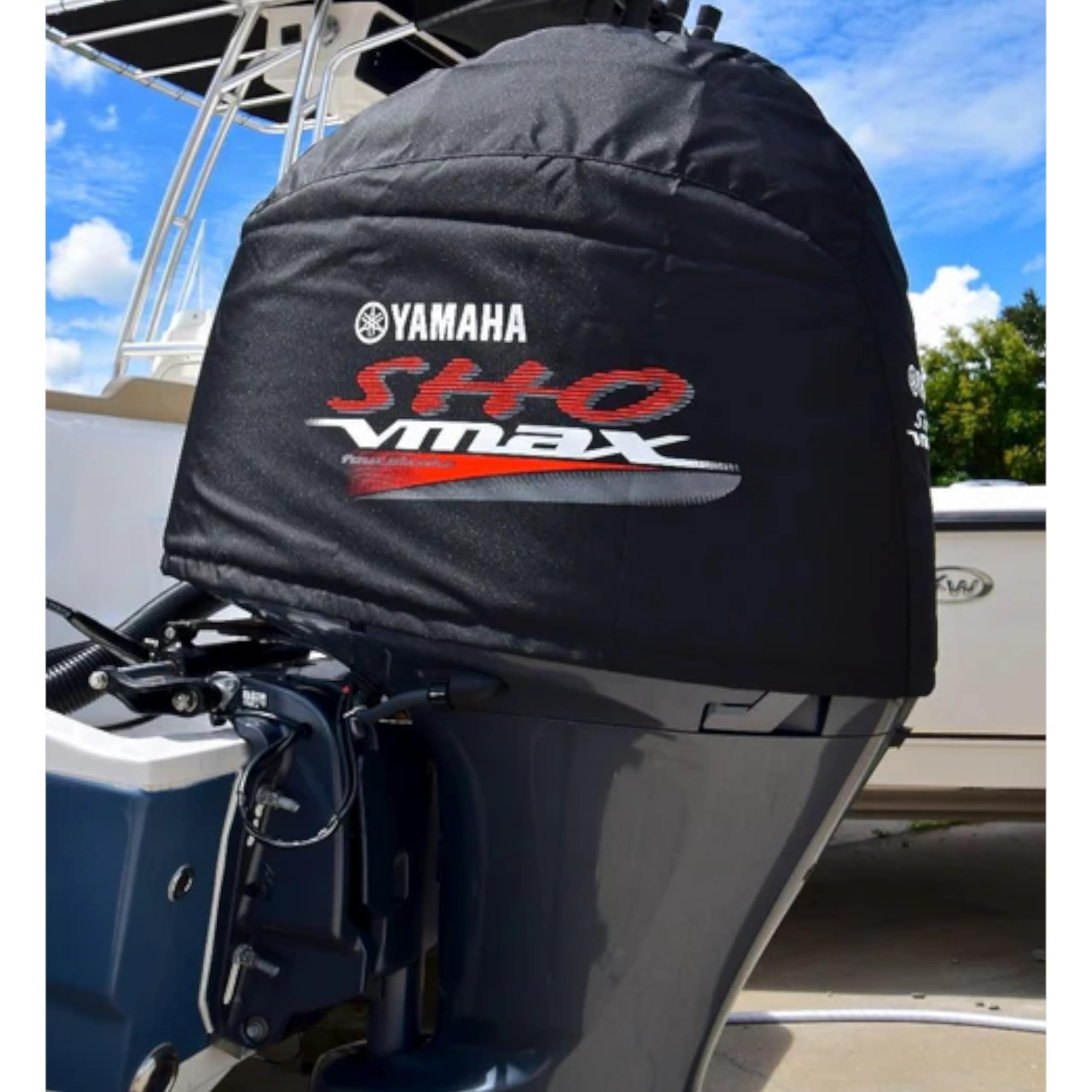 Yamaha New OEM, Heavy Duty Polyester Non-Vented Motor Cover, MAR-MTRCV-15-S1