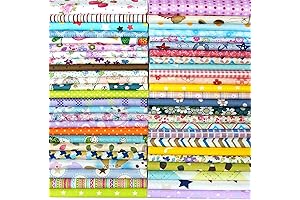 Misscrafts 50 Pre-Cut 12x12 Inch Quilting Squares