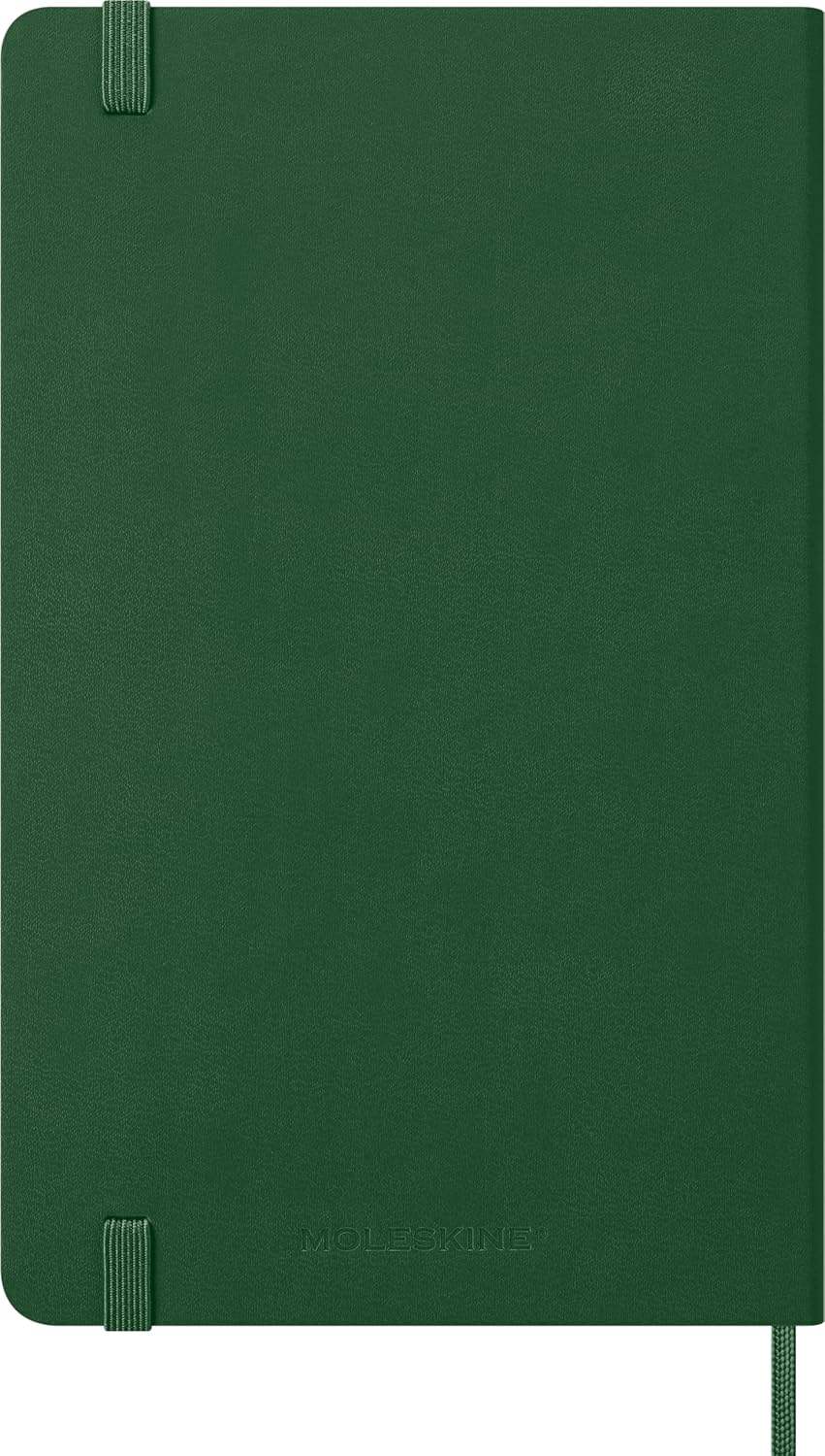 Moleskine Classic 12 Month 2026 Daily Planner, Hard Cover, Large (5" x 8.25"), Myrtle Green, 400 pages