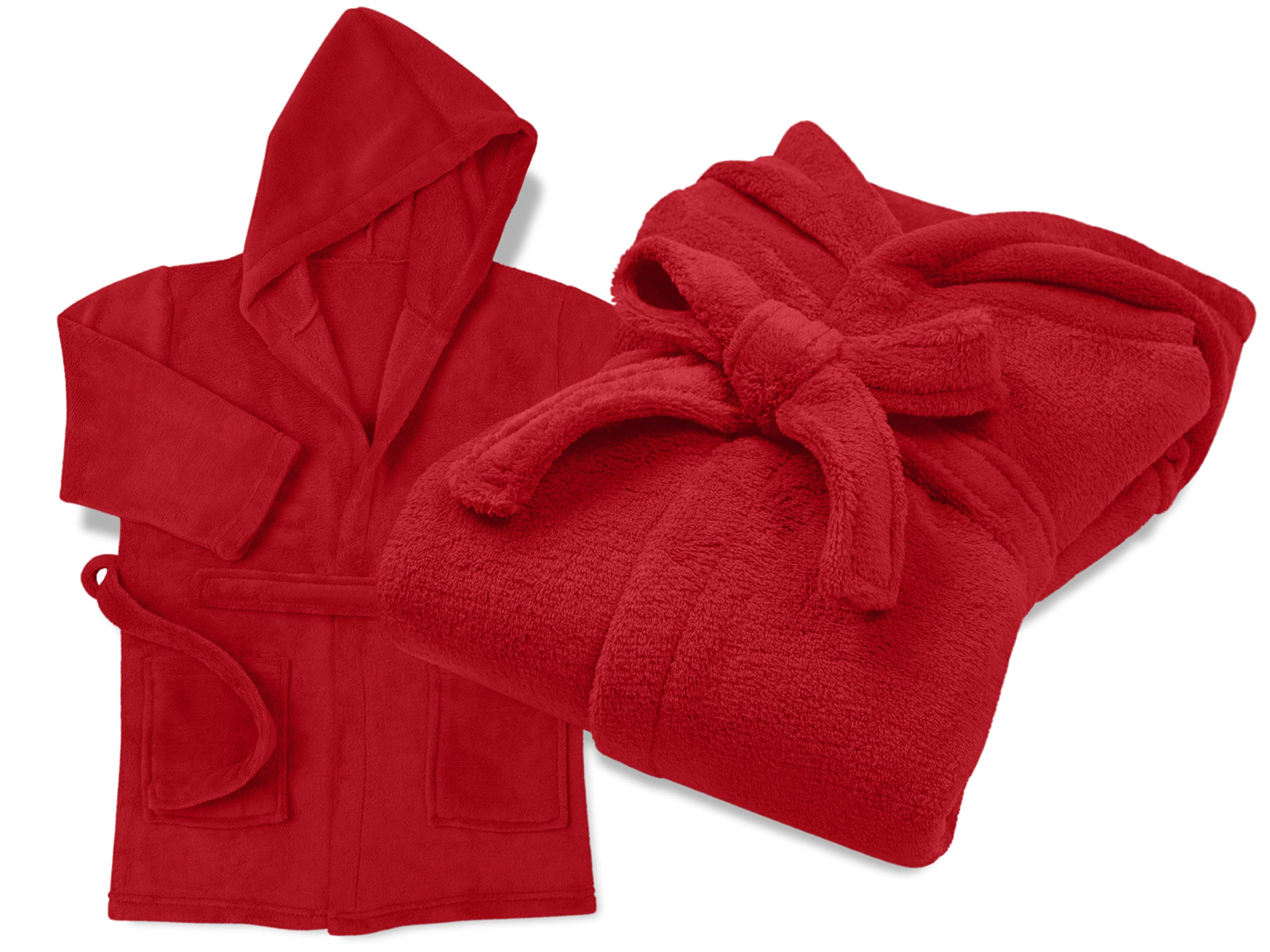 npluseins Albornoz infantil Emily's Check - Polar suave para niños y niñas 1522.2202
