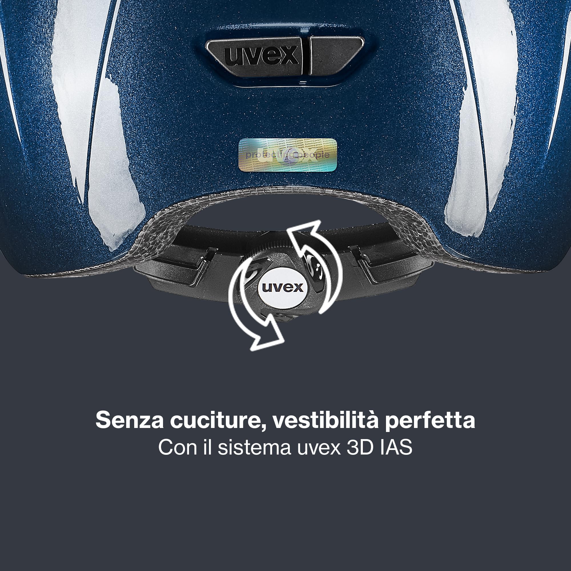 uvex Kidoxx - Casco da equitazione per bambini leggero – Vestibilità individuale – Ventilazione ottimale – Flower Navy Shiny 3XS-XS