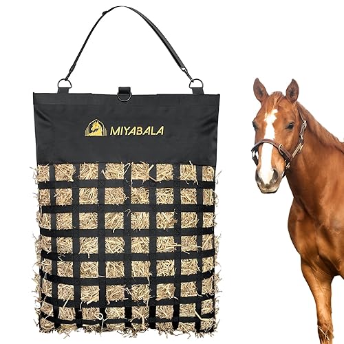 XXL-Large Hay Bag for Horses,Moldable Top Easy Load Hay Net