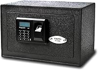 Vista 1 de Viking Security Safe VS-20BLX Caja de seguridad biométrica pequeña, caja de seguridad de huella digital