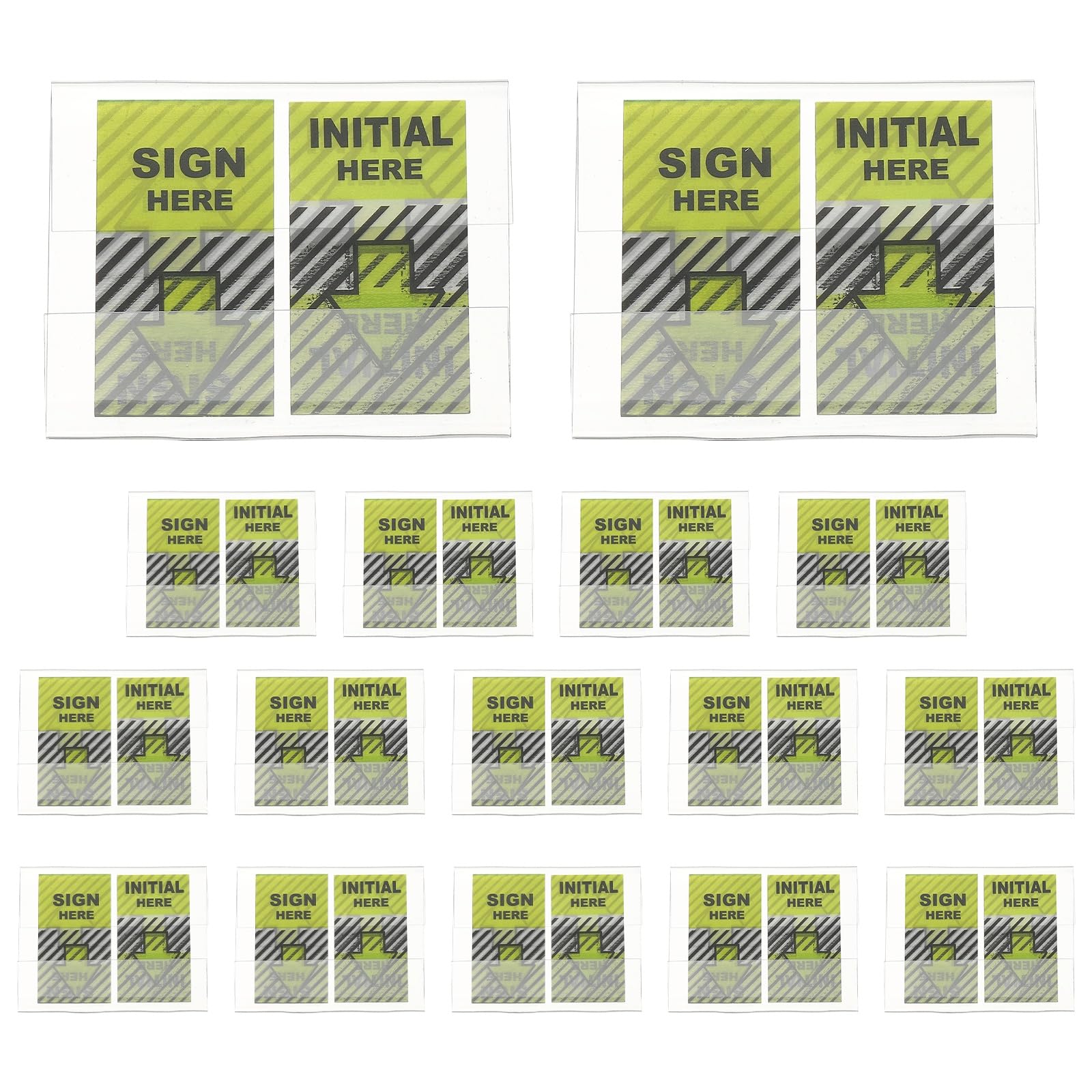 PATIKIL 800PCS Sign Here Tabs, Sign Here Post Flags Stickers Adhesive Arrow Labels Message Date Signature for Documents Office Supplies Notebook Notes,Yellow Twill