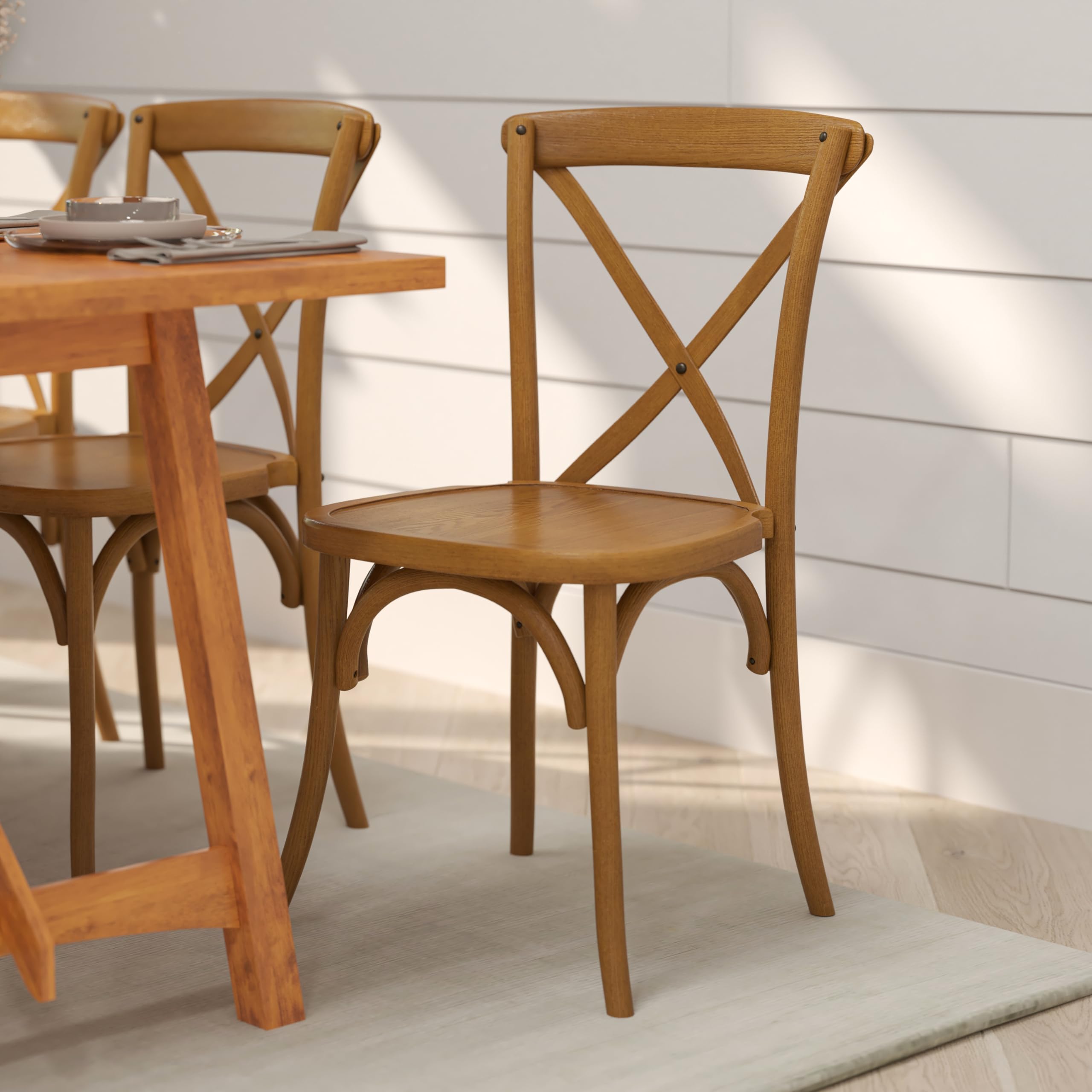 Amazon.com - Merrick Lane Davisburg Stackable Pecan Wooden Cross