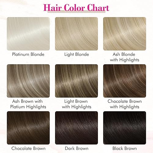 Miniatura 7 de REECHO Extensiones de cabello con pinzas, 4 extensiones de cabello rubio de 24 pulgadas de grosor, largas y lacias, HE004, trama de encaje