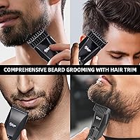 Vista 8 de Beard Trimmer for Men Adjustable: Professional Cordless Trimmer with 20-Length Dial – Waterproof Hair Clippers w/Stainless Steel Blades for Beard