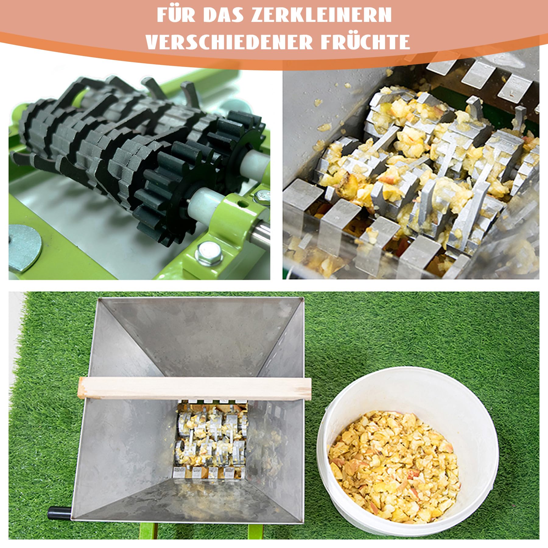 Fruitpers, appelpers, wijnpers - Houten mand 12 l | ik-tap.nl