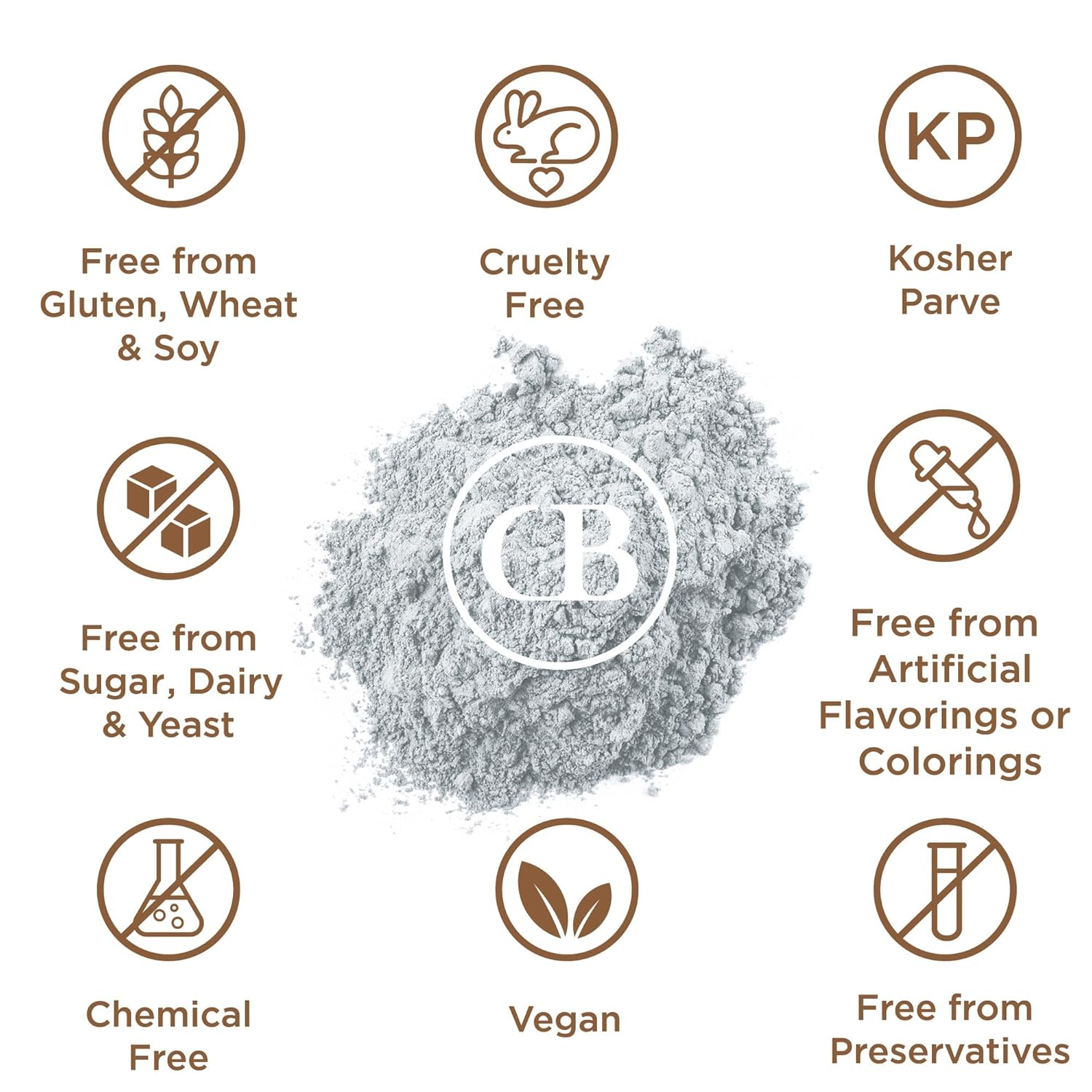 California Biology Kaolin Clay for Face & Body | Indian Healing Clay Powder for Sensitive Skin | Facial Mask & Clay Body Scrub | Natural Skin Care Mask | 6 Count - Image 4