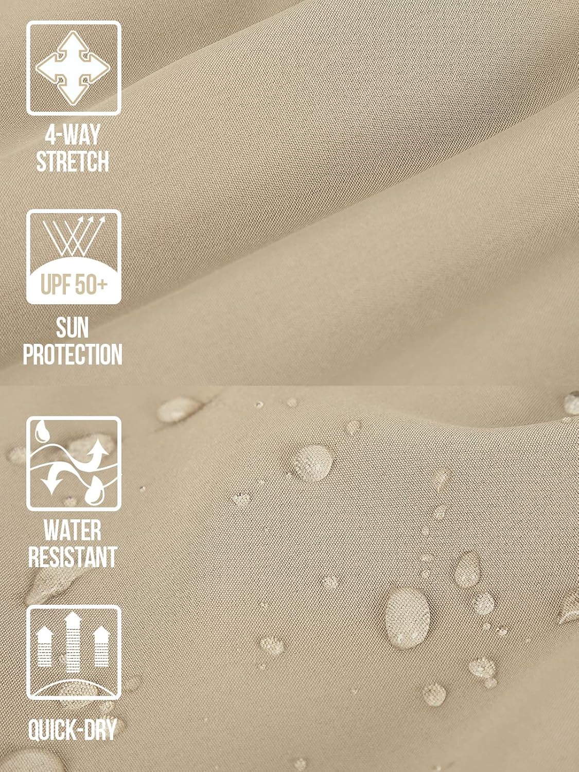 GymBrave Women's Hiking Shorts Quick Dry Lightweight Cargo Shorts for Outdoor Athletic Travel with Pockets - Image 5