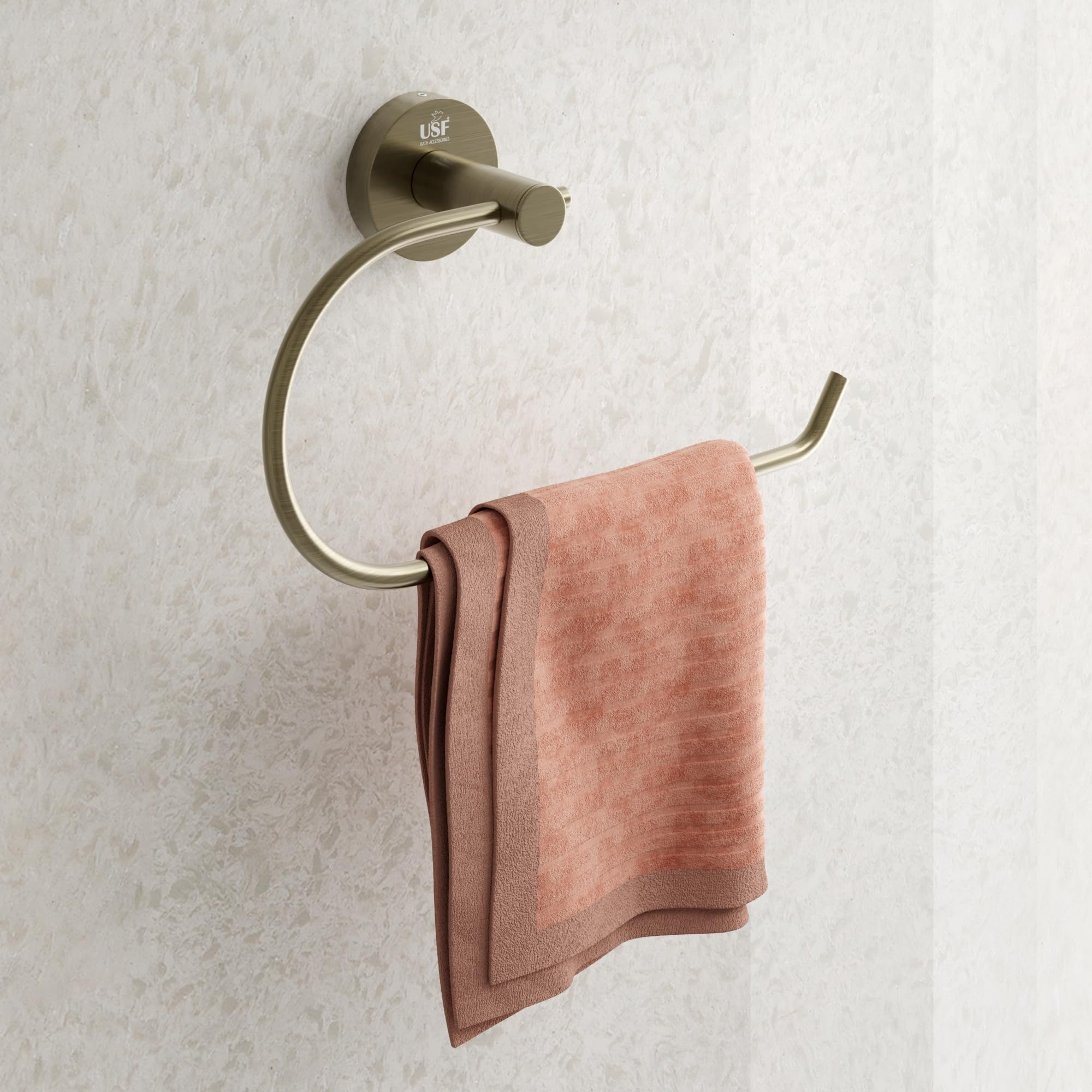 USF Bath Accessories Towel Hanger for Wash Basin, Quality Tested 304 Stainless Steel Napkin Stand for Home, Towel Holder in Bathroom, Bath Utilities (Antique) 1 Piece