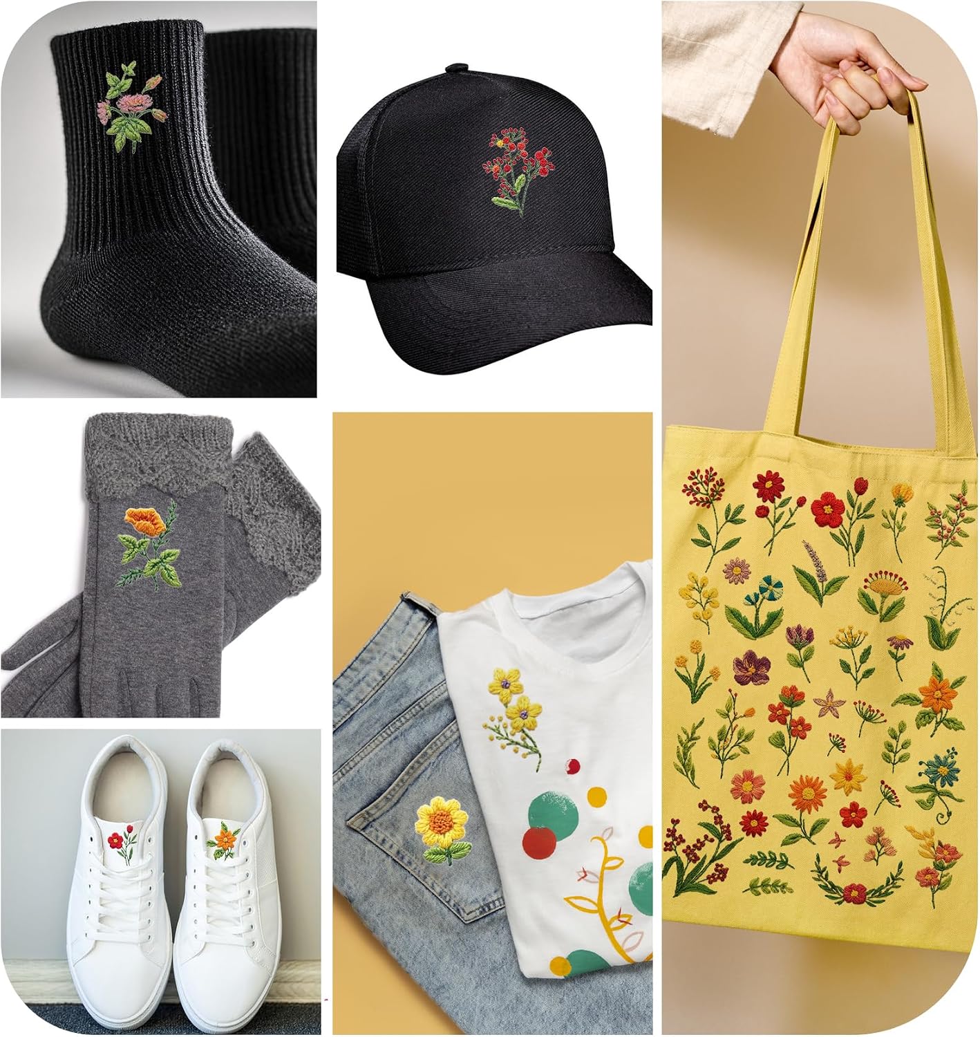 72 Pcs Embroidery Patterns Water Soluble, Embroidery Adhesive Paper