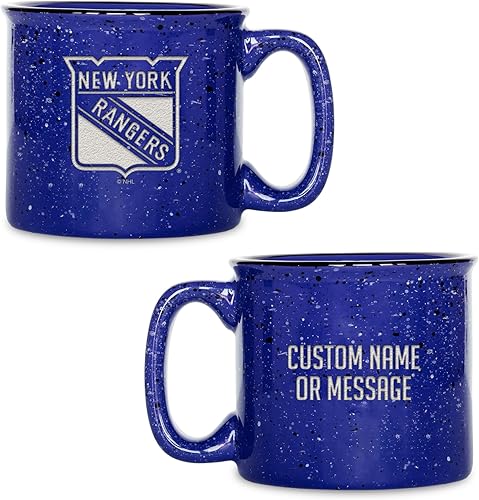 Miniatura 32 de Rico Industries NHL Dallas Stars - Taza de café personalizada de 12 onzas con logotipo grabado con láser profundo, taza de cerámica para acampar