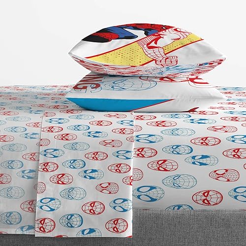 Miniatura 4 de Marvel Spiderman Beyond Amazing - Juego de cama de 5 piezas tamaño matrimonial incluye edredón y juego de sábanas microfibra súper suave resistente