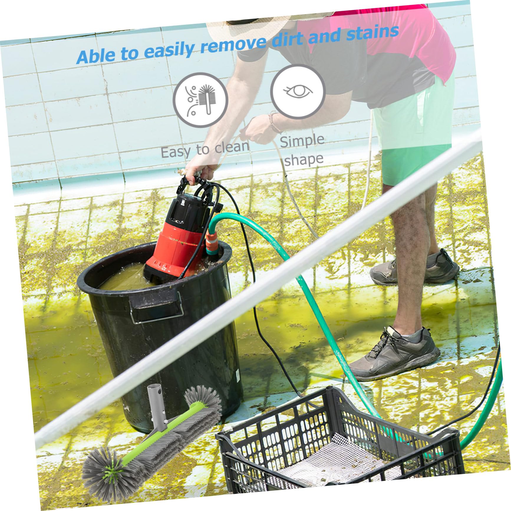 Toddmomy 3piezas Cepillo De Limpieza para Piscina Cerdas Densas y Cepillo Manual para Paredes y De Piscina Herramienta De
