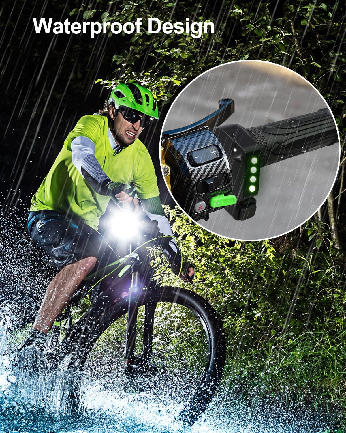 48V Throttle Display Accelerator Compatible with Jetson Haze Folding E-Bike and DYU Y16 Electric Bicycle