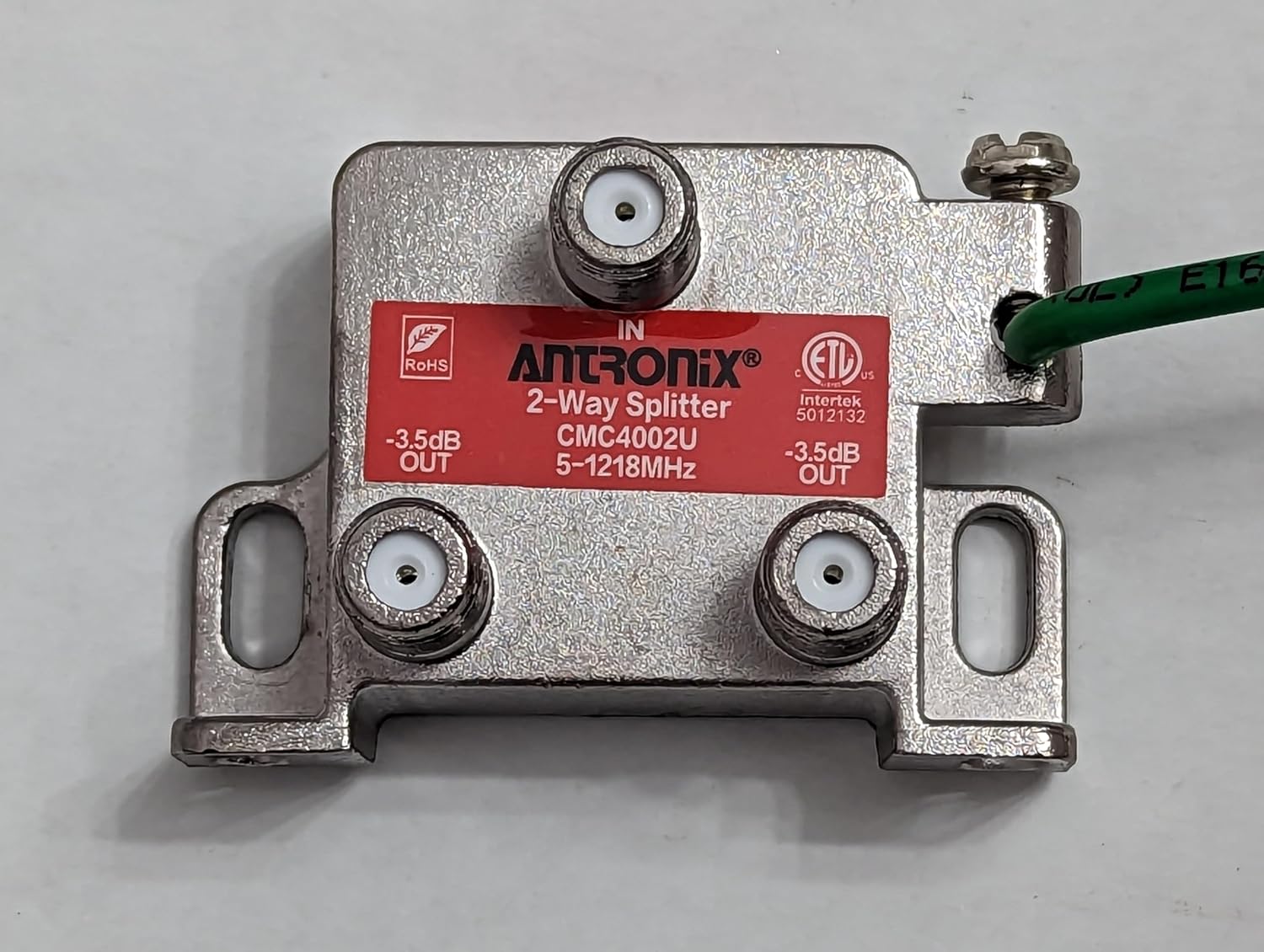 Antronix CMC4002U 2-Way Balanced Vertical Splitter, Loss of -3.5db, 1.218 GHz High Performance for Coax Cable TV & Internet Optimized MoCA 2.0 Performance (25)
