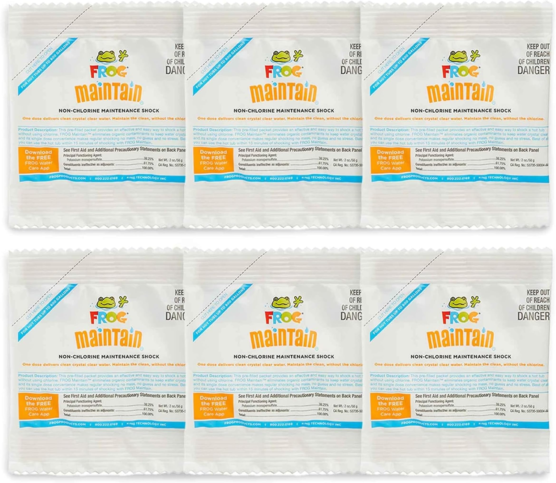 FROG Maintain® - Tratamiento de choque sin cloro para jacuzzis (6 unidades)