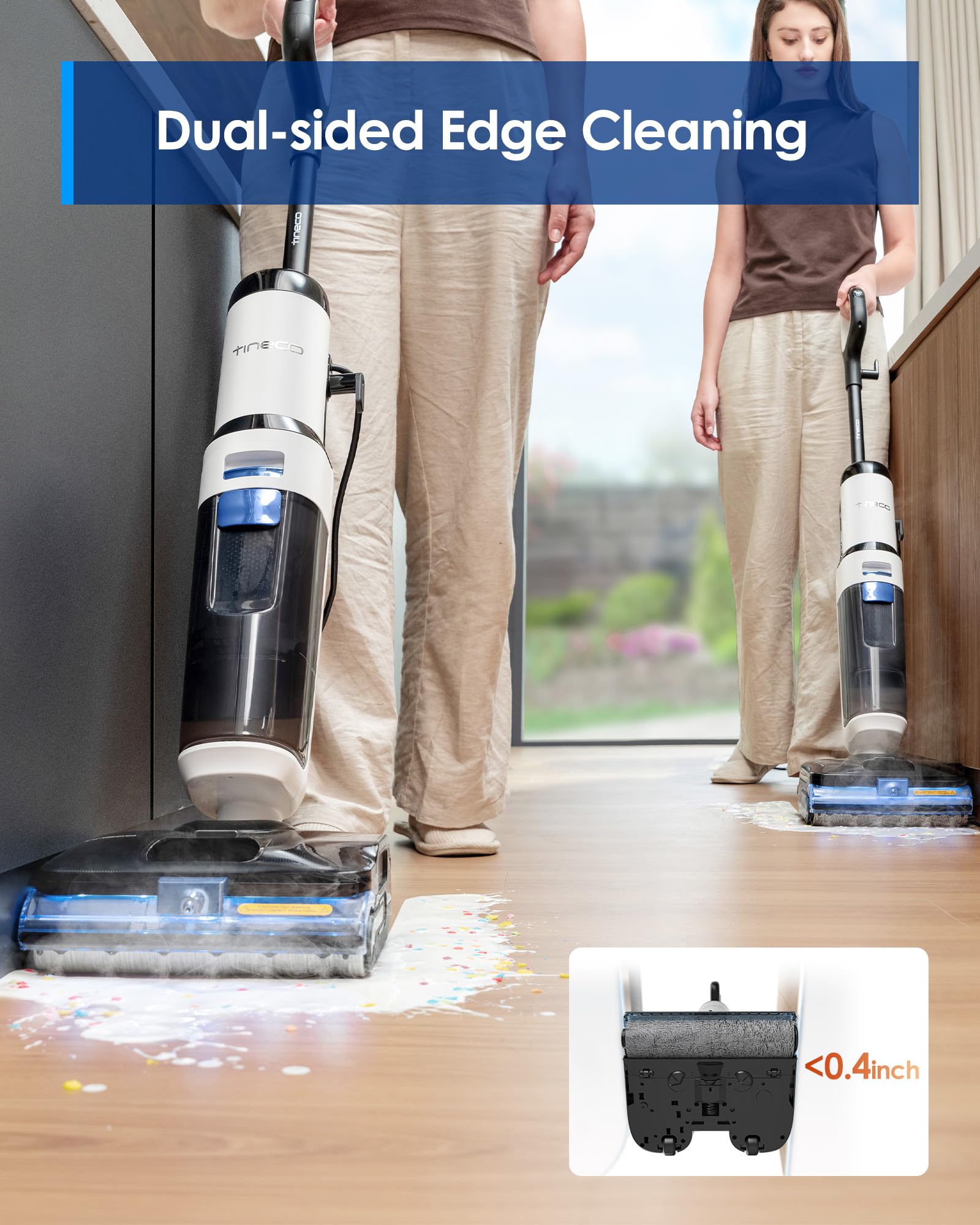 Shark Steam & Scrub Steam Mop, All-in-One Hard Floor Cleaner, Grey, S8001 thumbnail 9