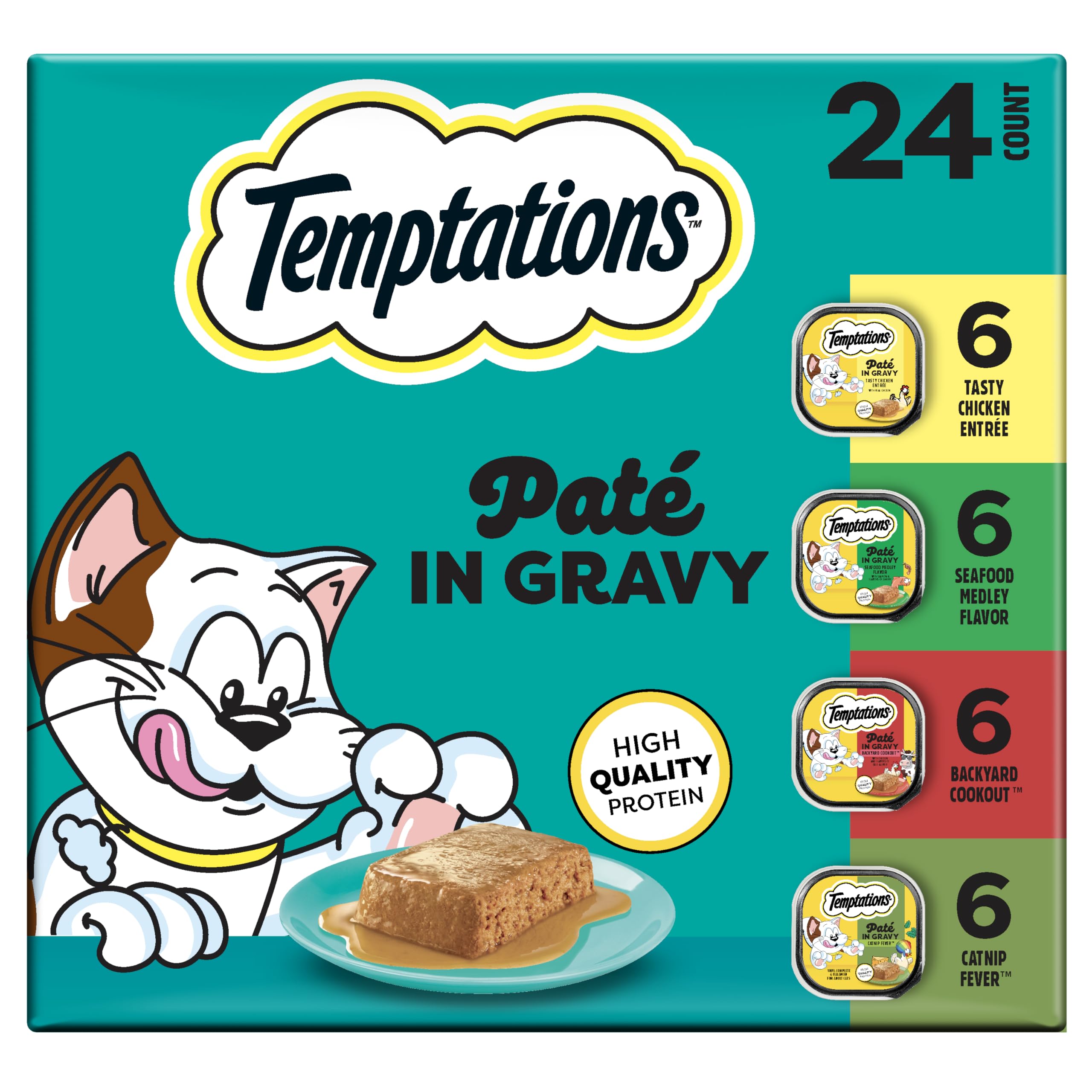 Temptations Pate in Gravy Wet Cat Food