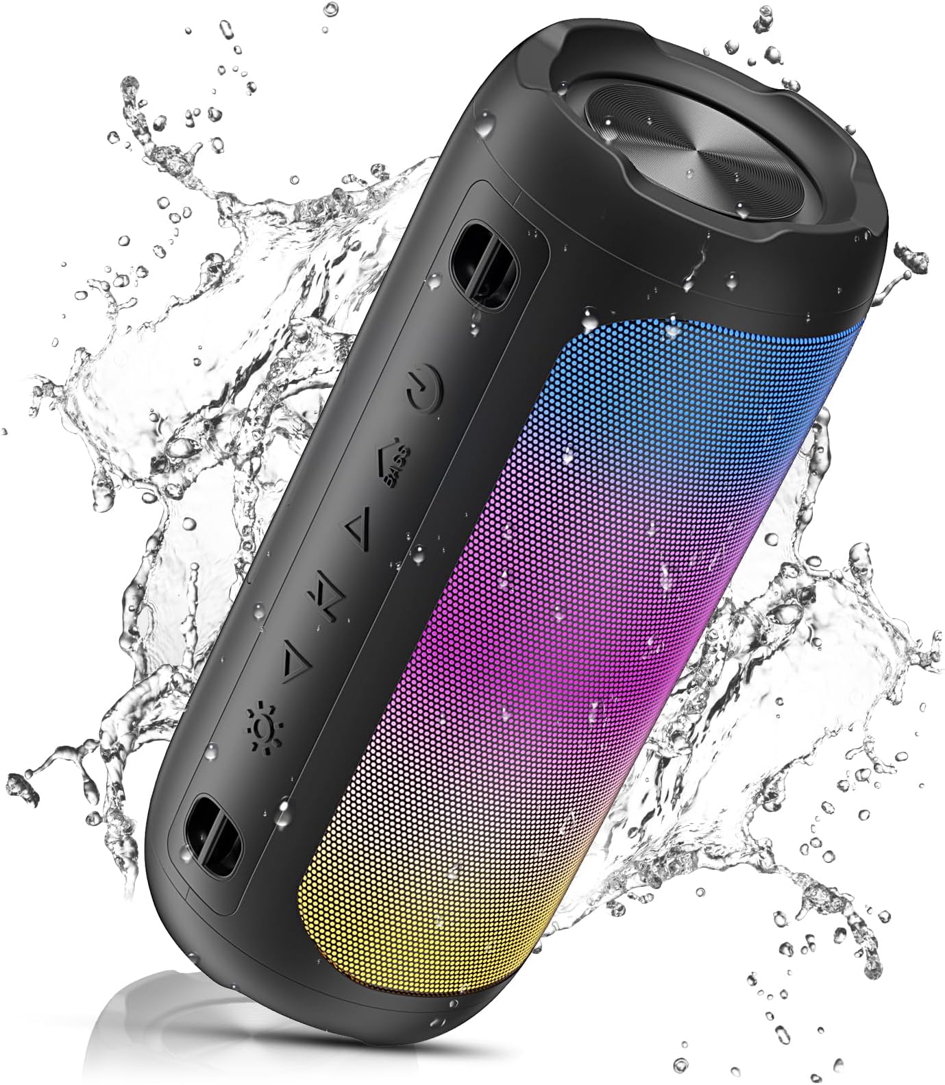 VOSFEEL Enceinte Bluetooth Puissante avec Basses, IPX7, Autonomie 30H