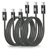Besgoods USB C to USB C Cable, 100W(5A) 3ft Nylon Braided Type C Fast Charging Cord for Galaxy S25 Ultra S24 FE S23 S22 iPhone 17 16 Pro Max 15 iPad Air MacBook Pro Pixel 9 Android Phone Laptop, 3Pack