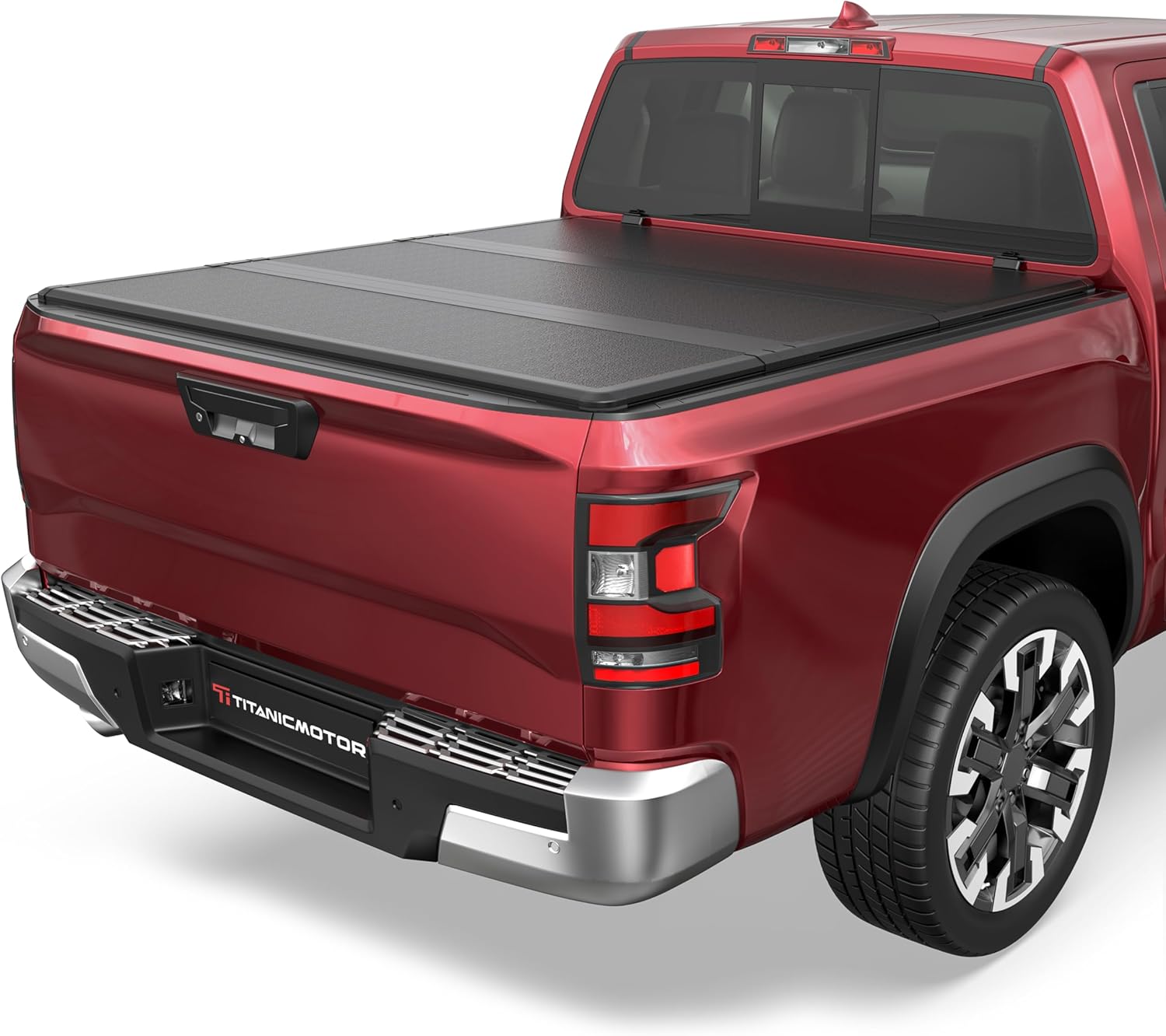 6FT Soft Tri Fold Folding Truck Bed Tonneau Cover Compatible for 2005-2025 Nissan Frontier Fleetside 3-Fold 72Inch Bed ONLY