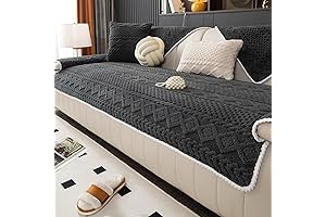 Cozy Geometric Jacquard Sofa Cover: Elevate Your Couch's Comfort