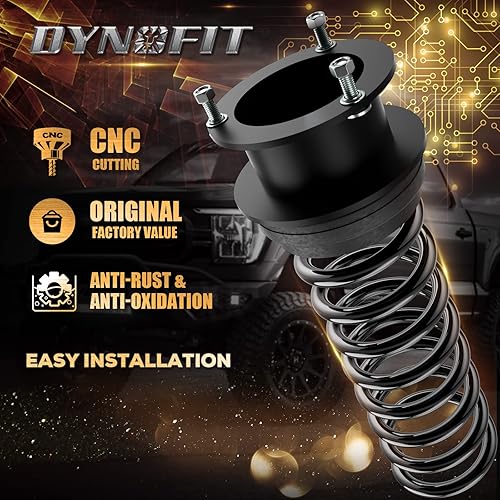 Miniatura 10 de Kits de elevación de nivelación delantera de 2 pulgadas para 4WD Do-dge Ram 1500 1994-2001, 1994-2013 Ram 2500, 1994-2012 Ram 3500 camión, (juego de