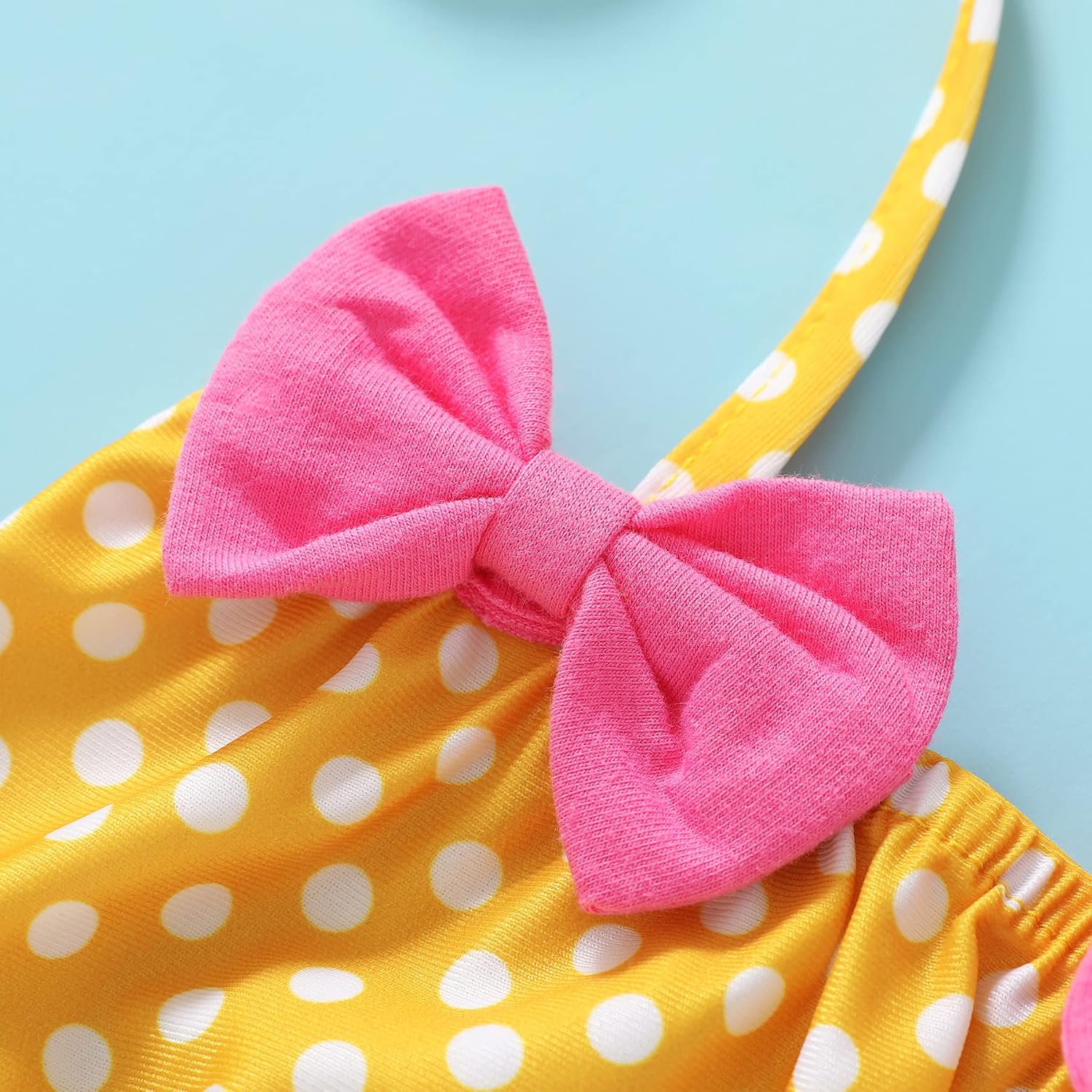 Infant Baby Girl Bikini Swimsuit 2 Piece Bathing Suit Halter Top Bikini Bottoms Swimming Suit
