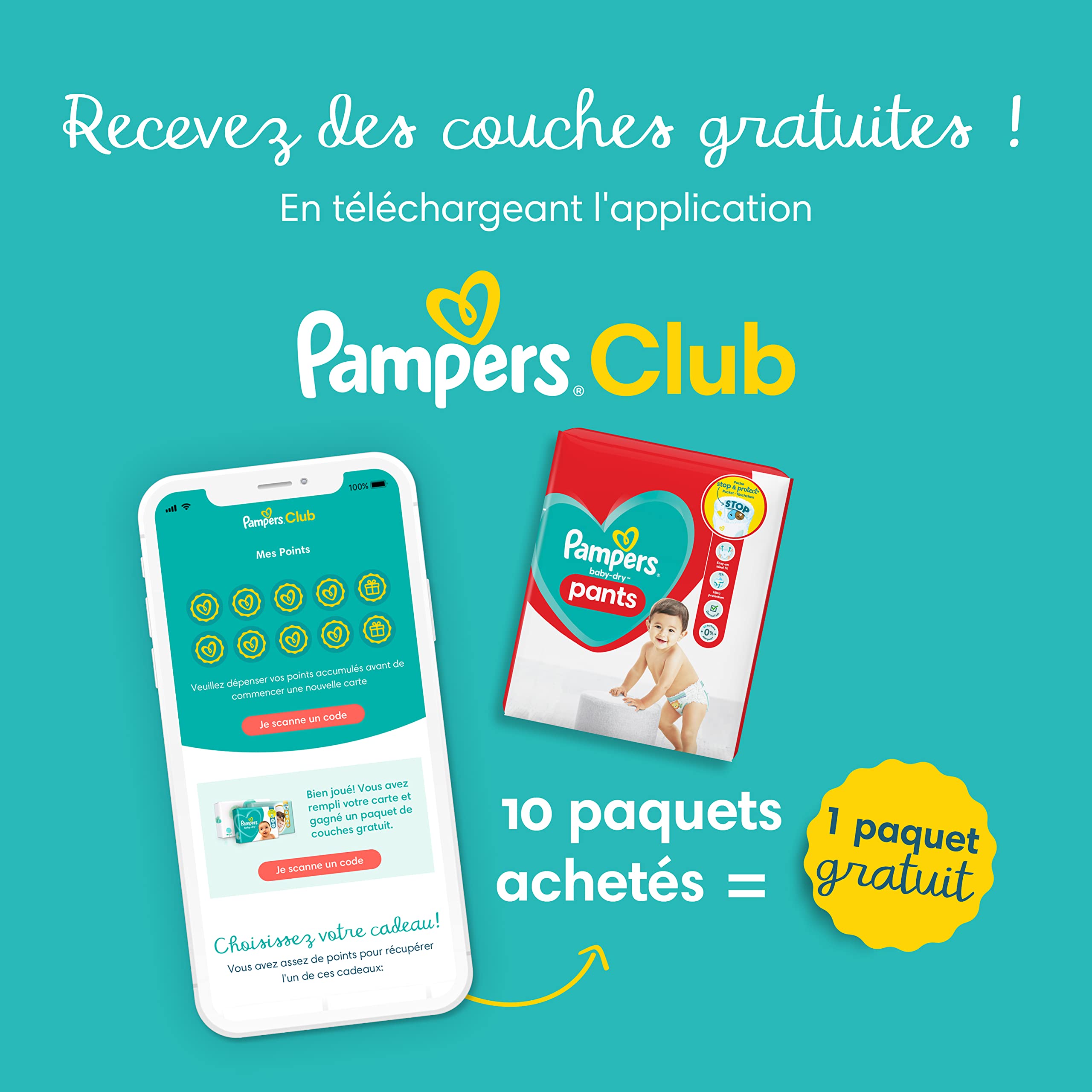Pampers Baby-Dry Pants Pieluchy ,160.0 Sztuk