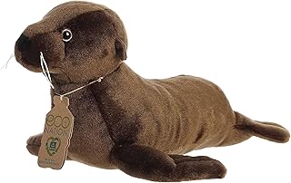 Aurora® Responsibly Made Eco Nation™ Eco Hugs™ Sea Lion Stuffed Animal - Ideal for Playtime Adventures - Perfect for Birthdays or Just Because - Brown 13.5 Inches