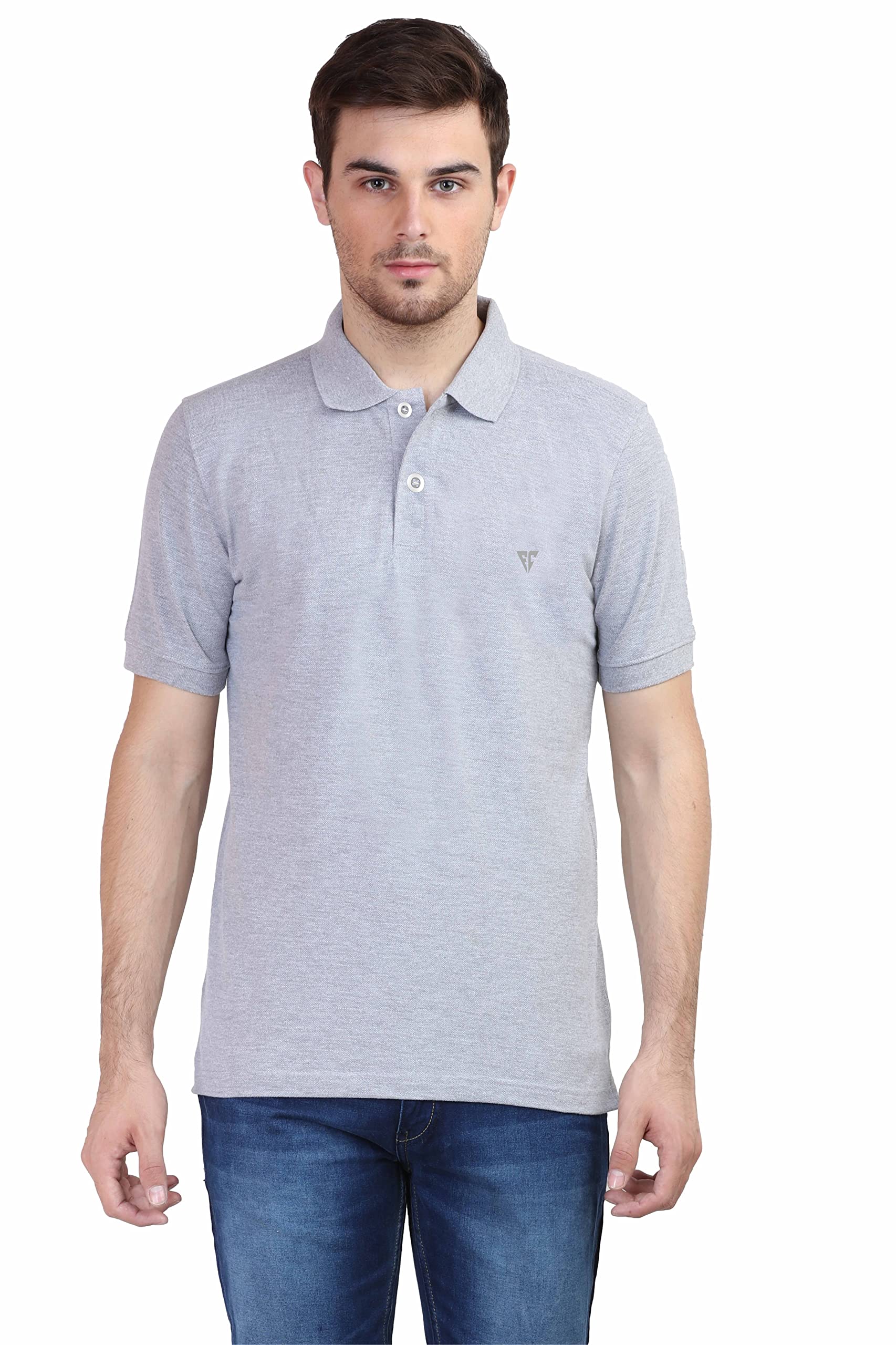 United Choice Men's Casual Premium Cotton Polo T-Shirt|100% Cotton 220 GSM