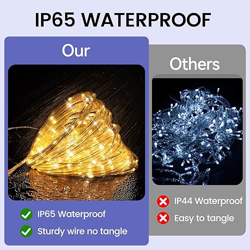 Miniatura 4 de Tira de 240 luces LED, 24 V, 2 cables, tira de luces para exteriores de bajo voltaje, tubo transparente, impermeable, iluminación decorativa con 8