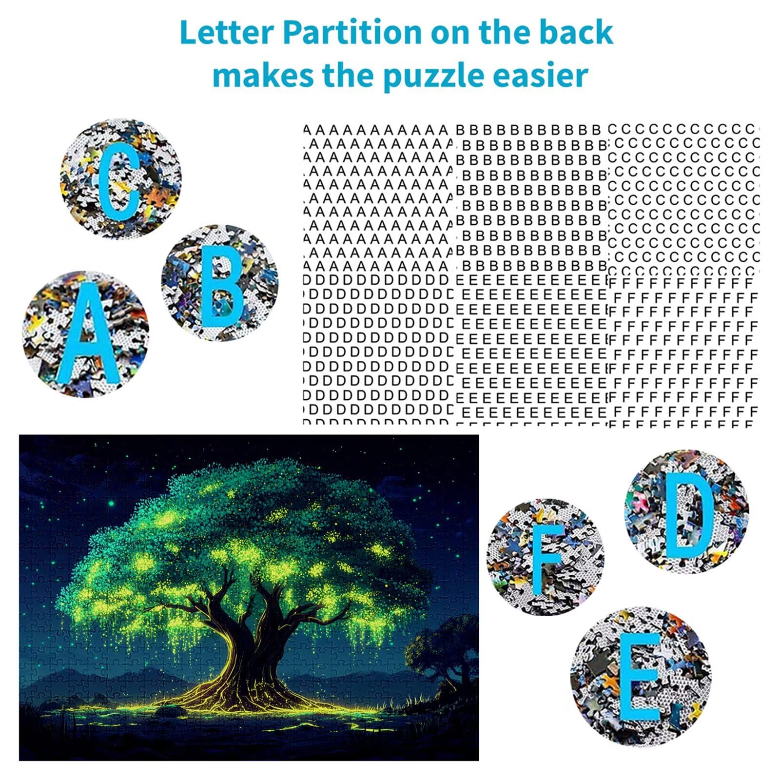 Puzzle 3000 elementów Krajobraz Drzewo dla dorosłych 122 x 81 cm Unikalne Rzemiosło Klasyczna Drewniana układanka 3D do rodzinnych gier aktywnych, układanka zrób to sam do dekoracji ścian domu