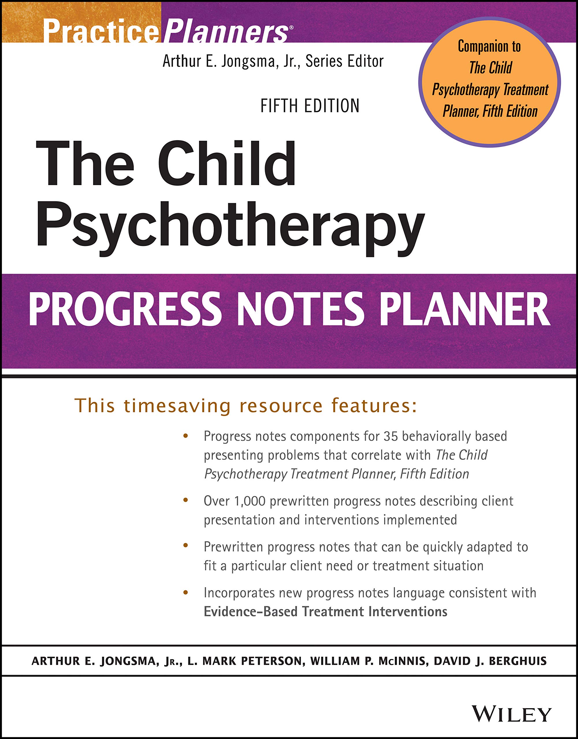 WILEY The Child Psychotherapy Progress Notes Planner 5e