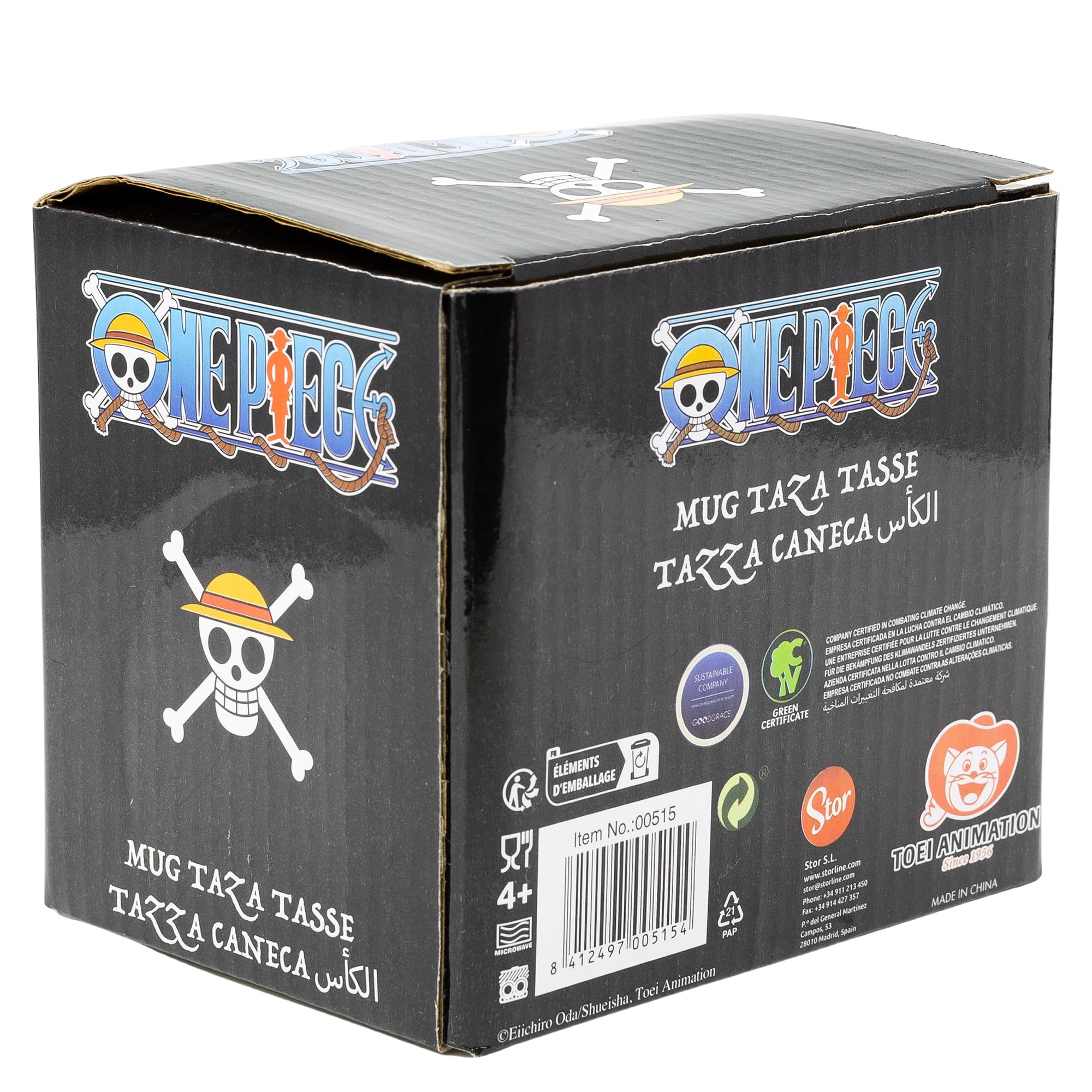 Tazza in Ceramica One Piece 325ml Design Ufficiale con Licenza per Caffè Tè Bevande Calde