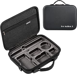 PALUMMA for Osmo Action Camera Carrying Case for DJI Action 3 Storage Bag, Hard Shell Handbag for DJI Action 3 Standard Combo and Accessories(Only case)