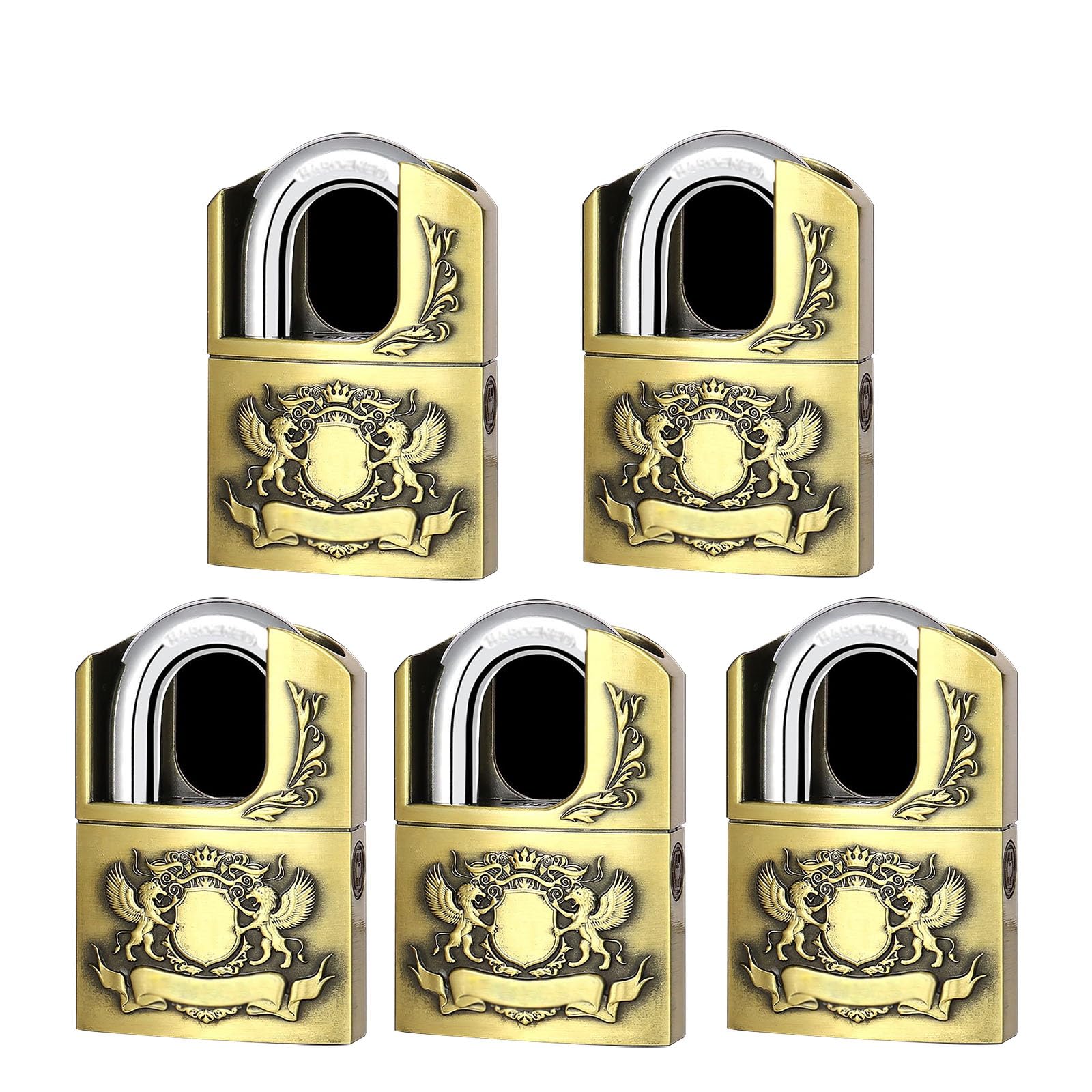 鍵式南京錠 – OKIPPA付属品ショップ 鍵付き南京錠-ハーフパッケージデザイン、耐切創性、抗こじり性、コンテナ倉庫、倉庫、外部車両など天候の悪い場所に最適 (Color :